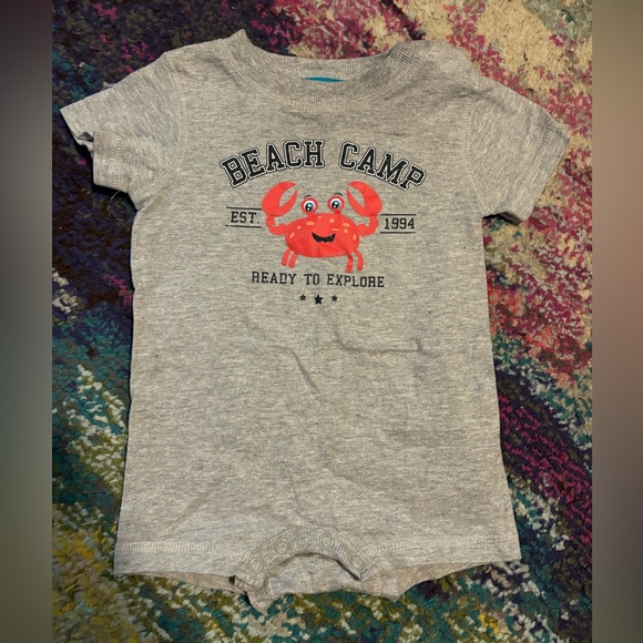⭐️5/25 Grey Beach Camp Romper! 🦀 - Picture 2 of 2